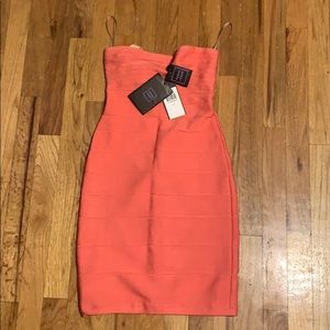 Herve Leger pink dress Small